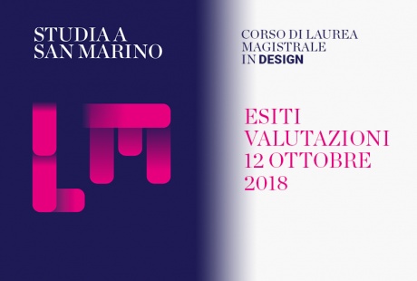 Magistrale Design: esiti valutazioni 12 ottobre 2018